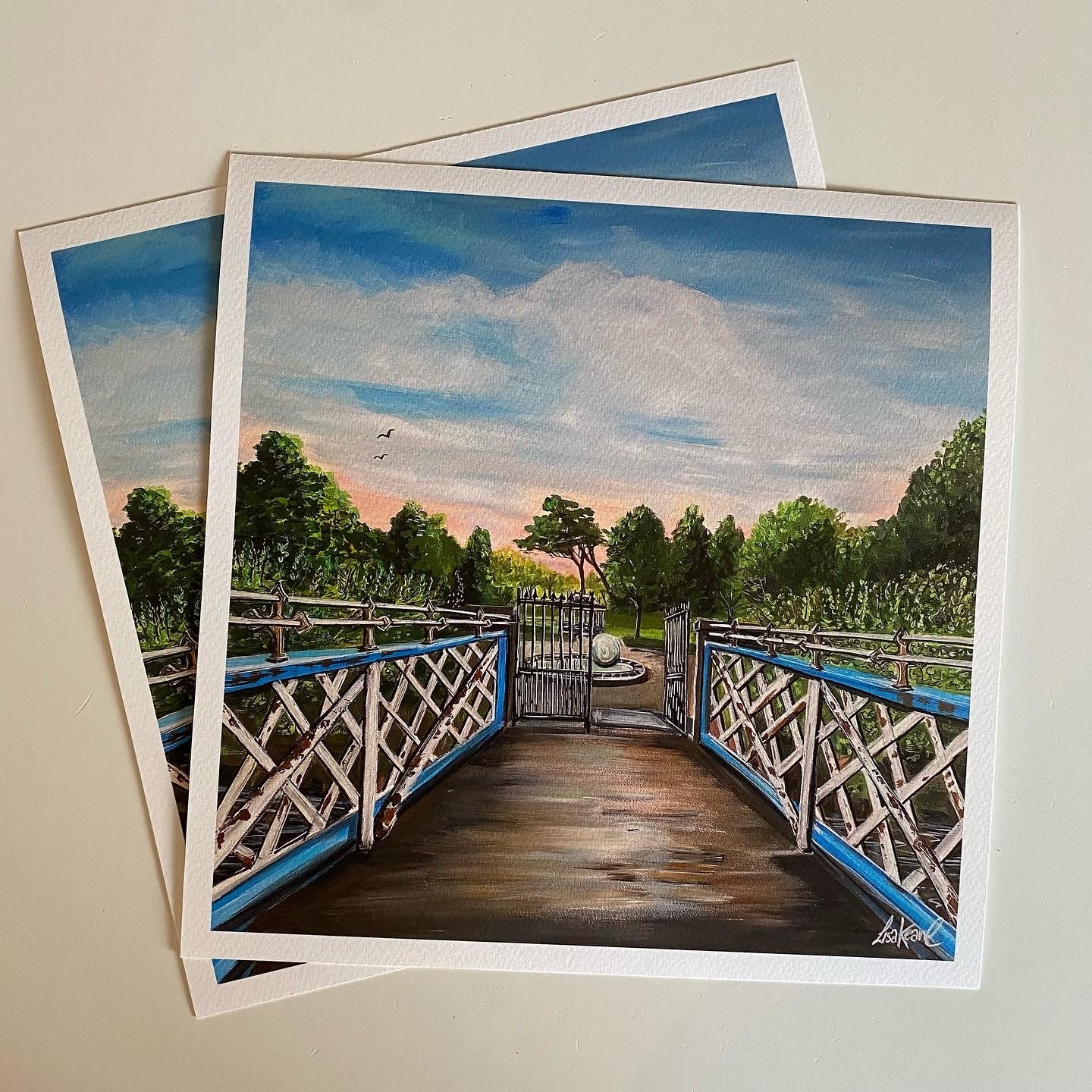 View from the bridge fine art print