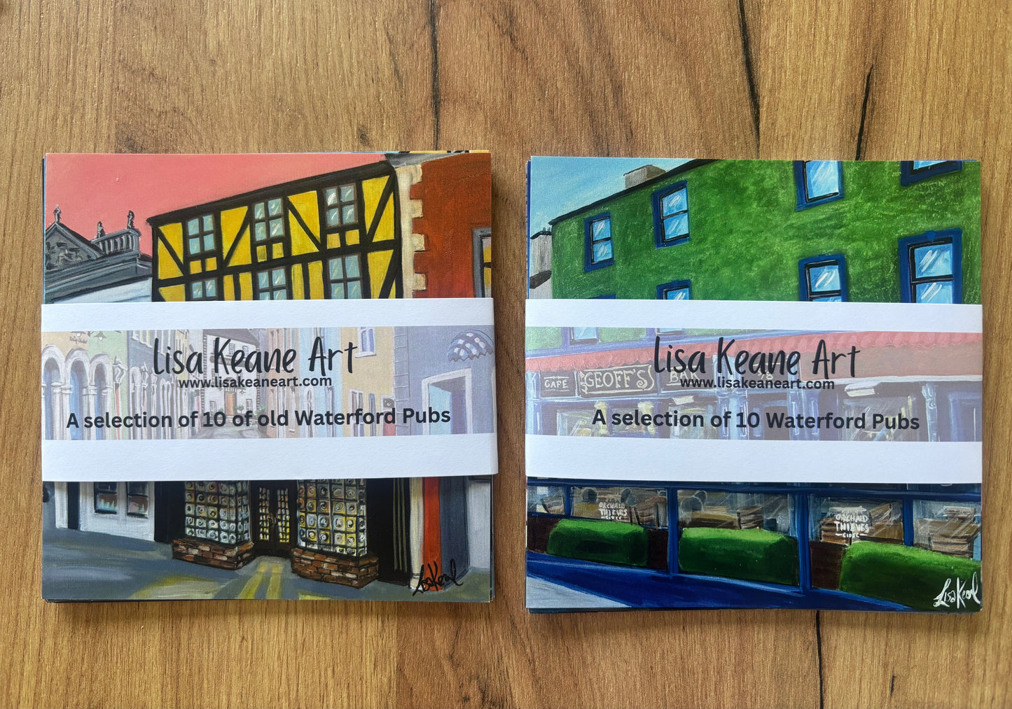 Set of 10 pub postcards