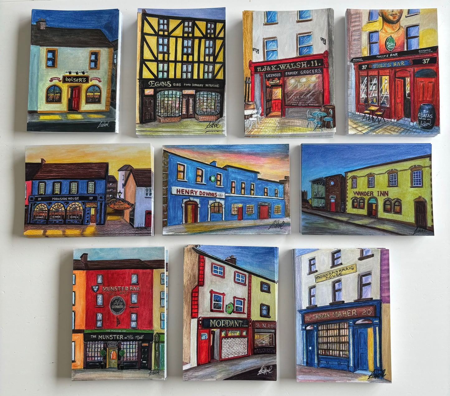 ‘The Local’ set of 10 postcards