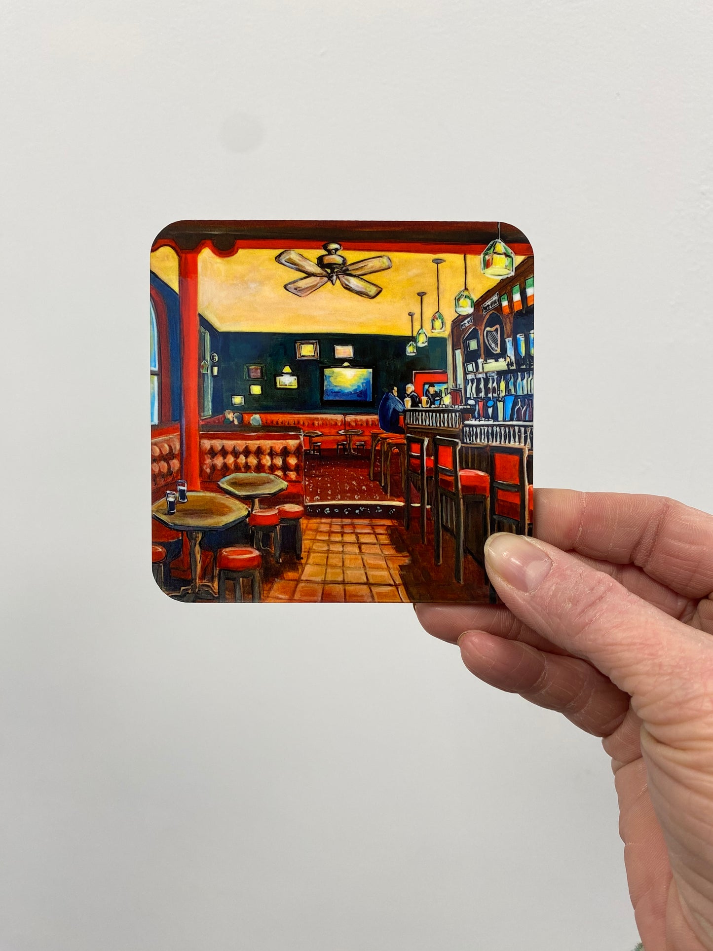 Pub coasters set of 4